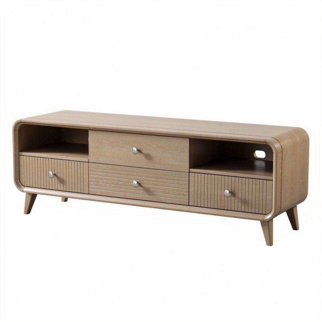 Mobile TV in legno con cassetti per soggiorno – 150 x 40 x 50 cm