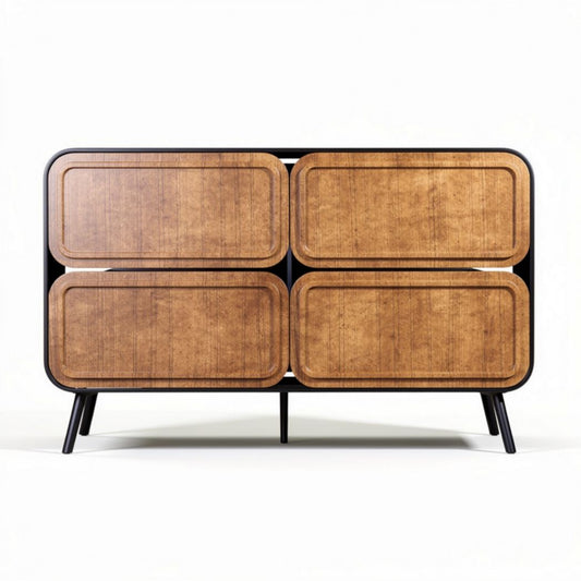Mobile contenitore in legno per soggiorno e ufficio – 100 x 40 x 75 cm