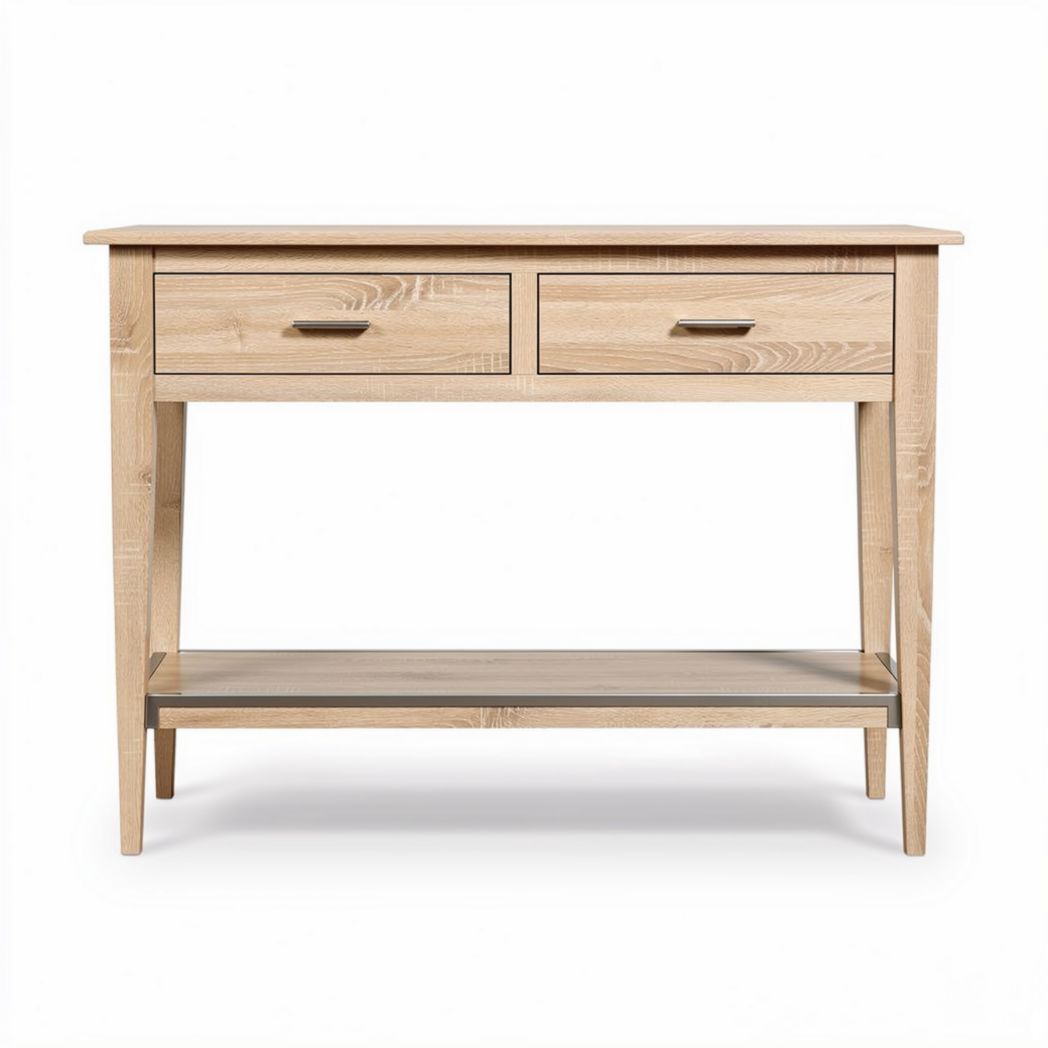 Console in legno con due cassetti per ingresso o soggiorno – 100 x 40 x 75 cm