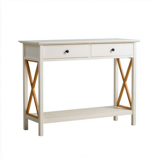 Console in legno con cassetti per ingresso o soggiorno – 120 x 40 x 75 cm
